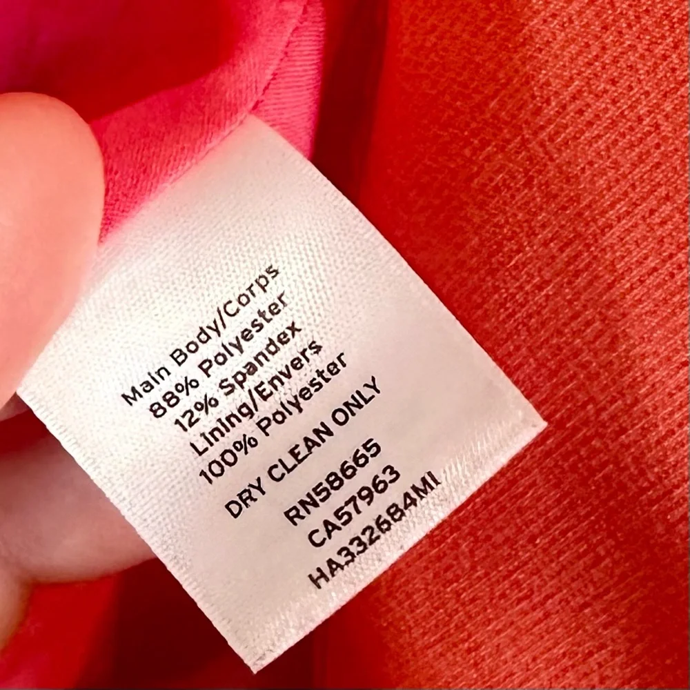 Halogen Vibrant Coral Open Front Blazer - Size: Small